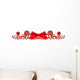 Christmas Border Candy & Ribbon Wall Decal