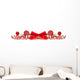 Christmas Border Candy & Ribbon Wall Decal