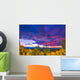 Sunset Santa Fe Ski Wall Decal