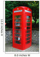 Old British Red Telephone Wall Decal