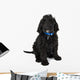 Black Labradoodle Puppy Dog Wall Decal