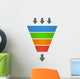 Sales Lead Funnel Flat Wall Decal