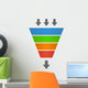 Sales Lead Funnel Flat Wall Decal