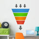 Sales Lead Funnel Flat Wall Decal