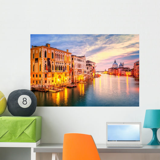 Grand Canal and Basilica Wall Decal