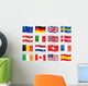 Country Flags Wall Stickers