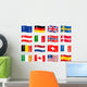 Country Flags Wall Stickers
