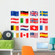 Country Flags Wall Stickers
