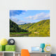 Panoramic Landscape Colorful Yellow-green Wall Decal
