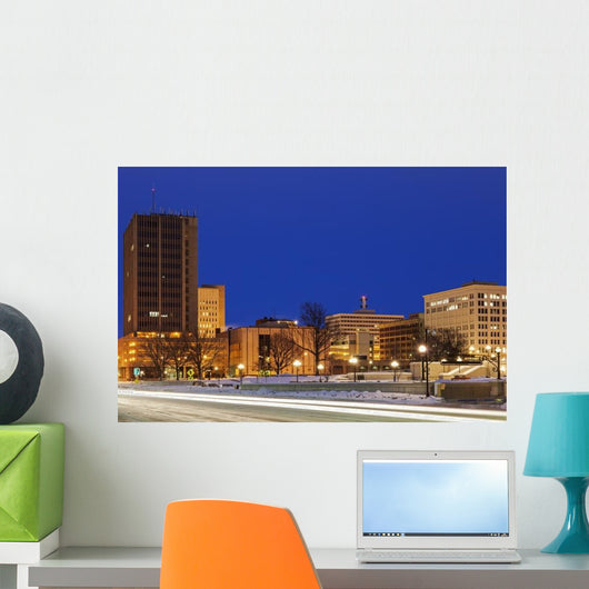 Skyline Topeka Sunrise Wall Decal