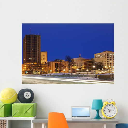 Skyline Topeka Sunrise Wall Decal