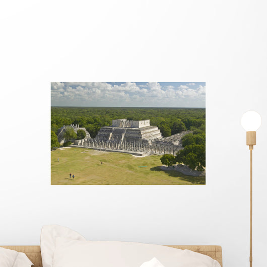 Panoramic Temple Warriors out Wall Decal
