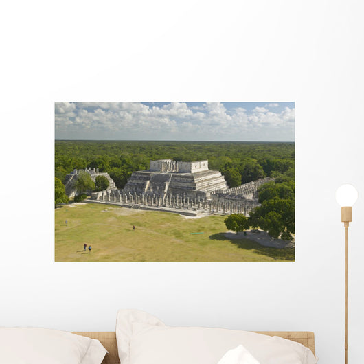 Panoramic Temple Warriors out Wall Decal