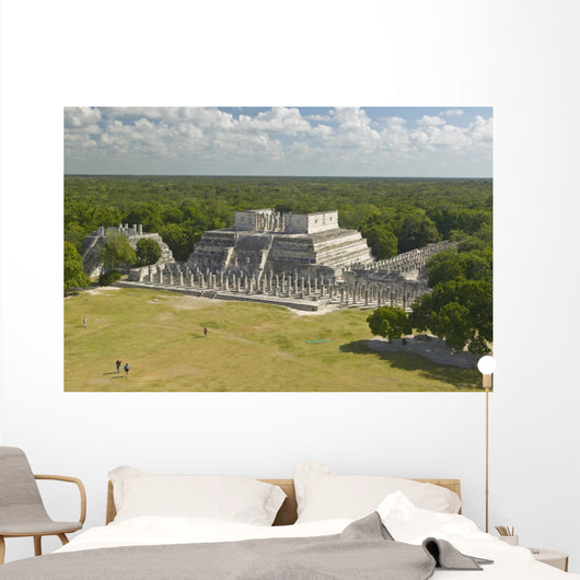 Panoramic Temple Warriors out Wall Decal