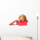 Cute Dachshund Puppy Red Wall Decal