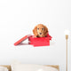 Cute Dachshund Puppy Red Wall Decal