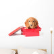 Cute Dachshund Puppy Red Wall Decal