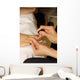 Manicurist Works Customer Nails Wall Decal