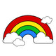 Cloudy Rainbow Wall Decal