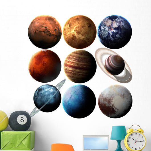 Nasa Solar System Planets Wall Stickers Wall Decal - WallMonkeys.com ...
