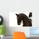 Bay Horse White Wall Decal