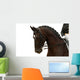 Bay Horse White Wall Decal
