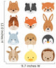 Animal Faces Wall Stickers
