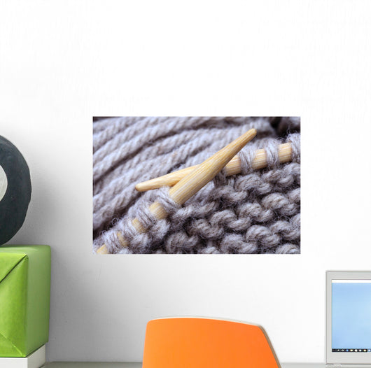 Hand Knitting Wall Decal