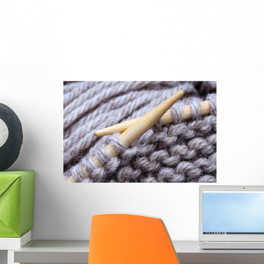 Hand Knitting Wall Decal