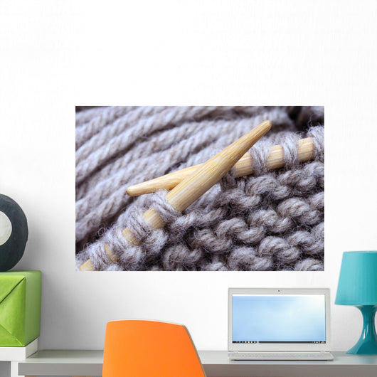Hand Knitting Wall Decal
