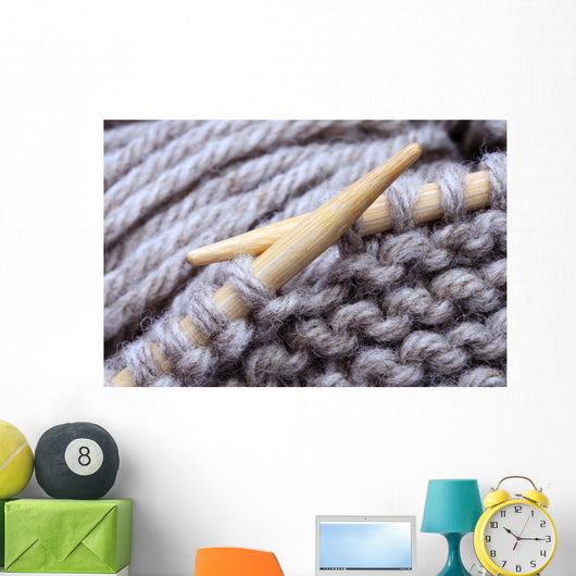 Hand Knitting Wall Decal