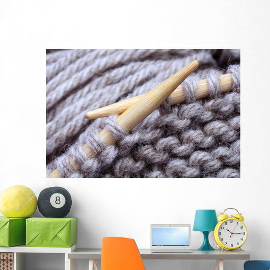 Hand Knitting Wall Decal