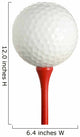 Golf Ball Tee White Wall Decal