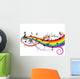 Notes White with Rainbow Wall Decal