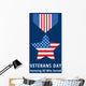 Veterans Day Flat Medals Wall Decal