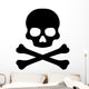 Crossbones Death Skull Wall Decal