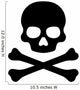 Crossbones Death Skull Wall Decal