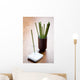 Green Incense Sticks Brown Wall Decal