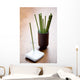 Green Incense Sticks Brown Wall Decal