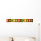 Thanksgiving Vector Letters Icon Wall Decal