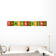Thanksgiving Vector Letters Icon Wall Decal
