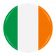 Irish Flag Badge Wall Decal