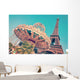 Vintage Merry-go-round and Eiffel Wall Decal