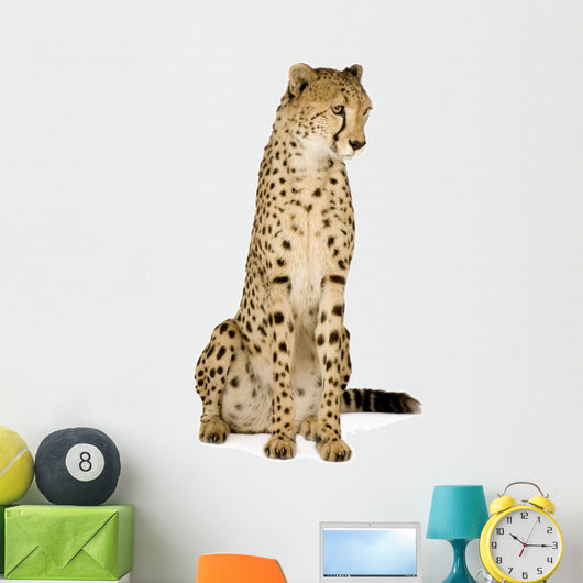 Cheetah Front White Wall Decal