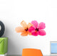 Two Hawaiian Hibiscus Flowers Wall Decal