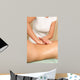 Female Back Massage Vertical Wall Mural