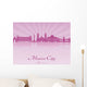 Mexico City V2 Skyline Wall Decal