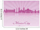 Mexico City V2 Skyline Wall Decal