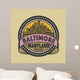 Grunge Rubber Stamp with Wall Decal