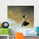 A Skater's Jump Wall Mural